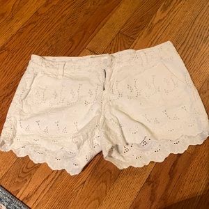LUCKY BRAND WOMENS Eyelet Lace White Shorts